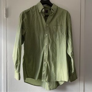 Arrow Long Sleeve Button Down Plaid Men's Shirt - Size Large